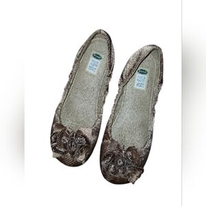 Dr Scholls Metallic Bronze Ballet Flats Size 9